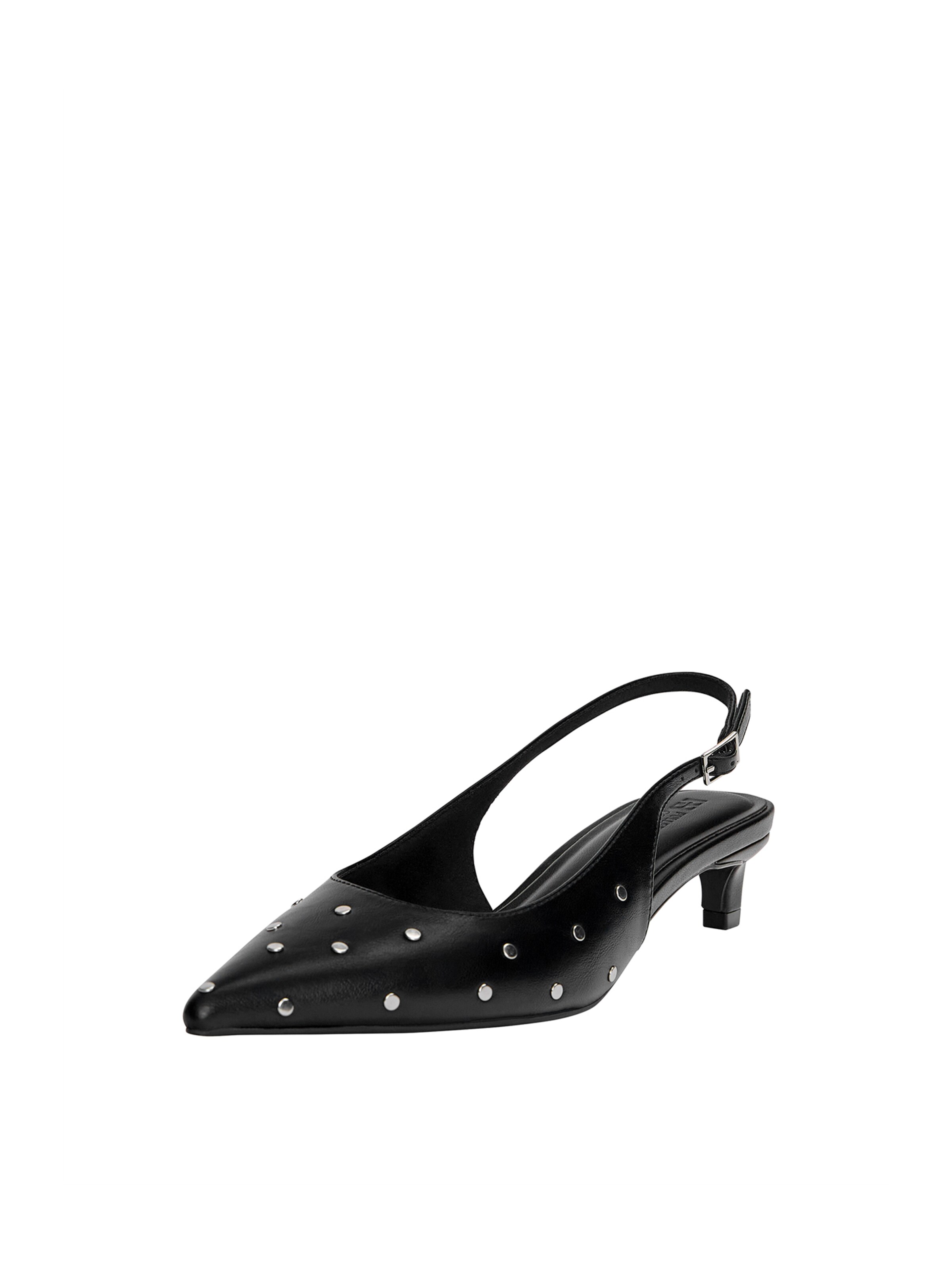 Pull&Bear Papucs - fekete: elől