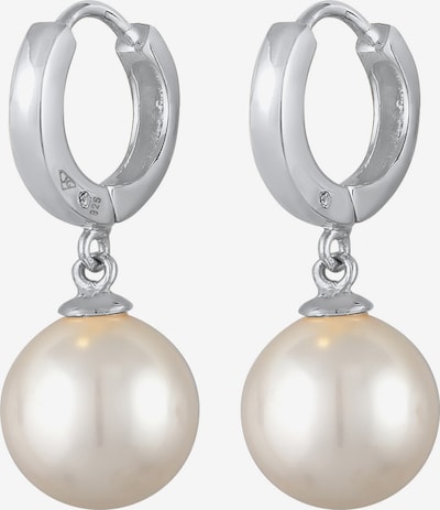 Nenalina Boucles d'oreilles en argent / blanc perle, Vue avec produit