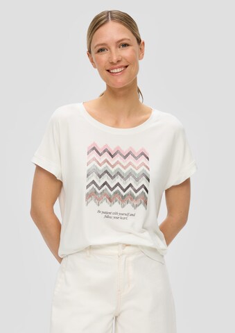 T-shirt s.Oliver en beige : devant