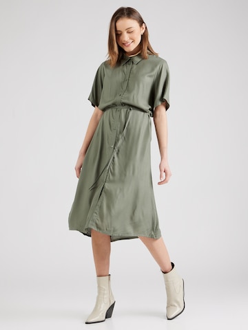 VILA Платье-рубашка 'RAGNA' в Зеленый: спереди