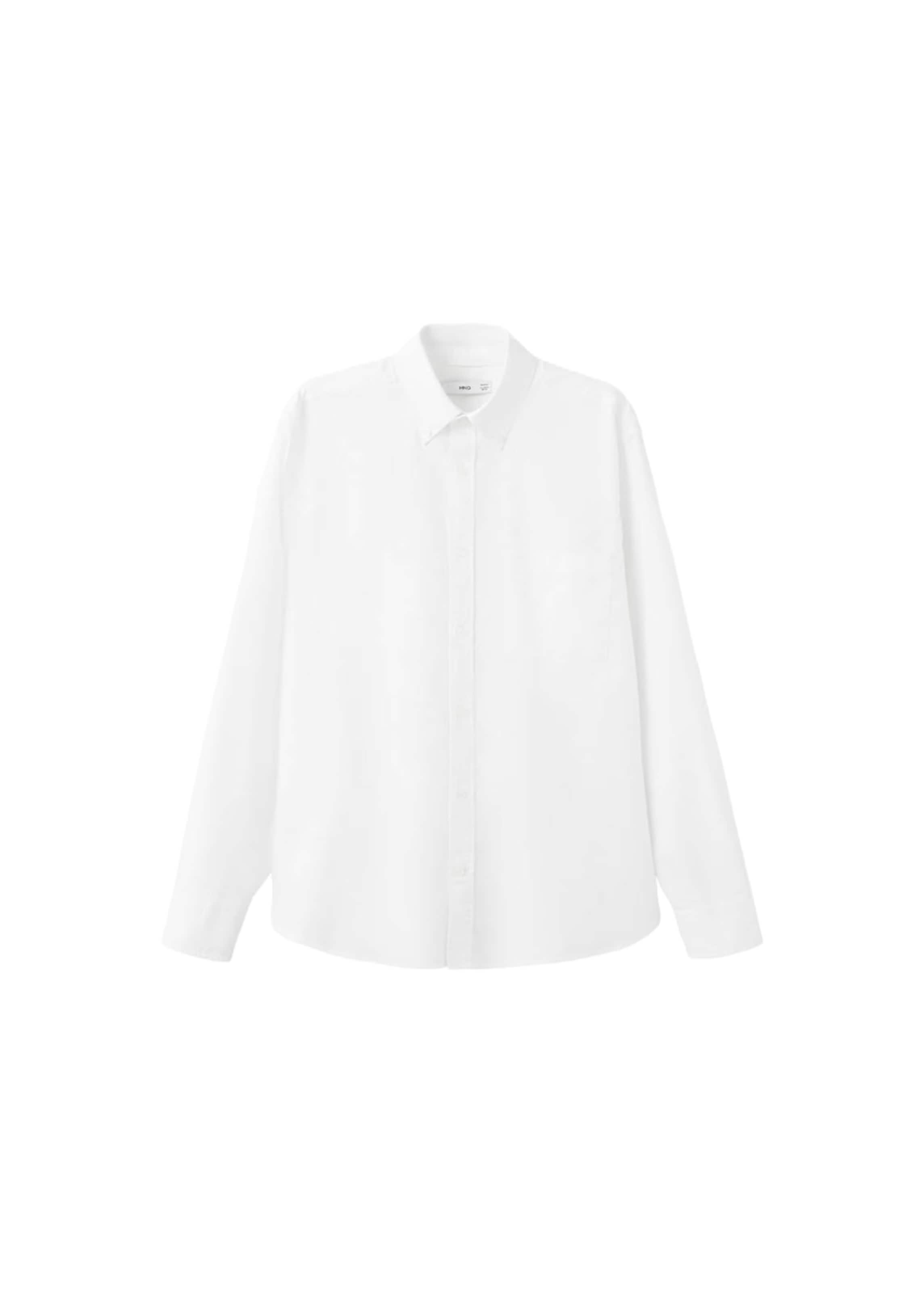 MANGO MAN Regular fit Button Up Shirt 'Oxli' in White: front