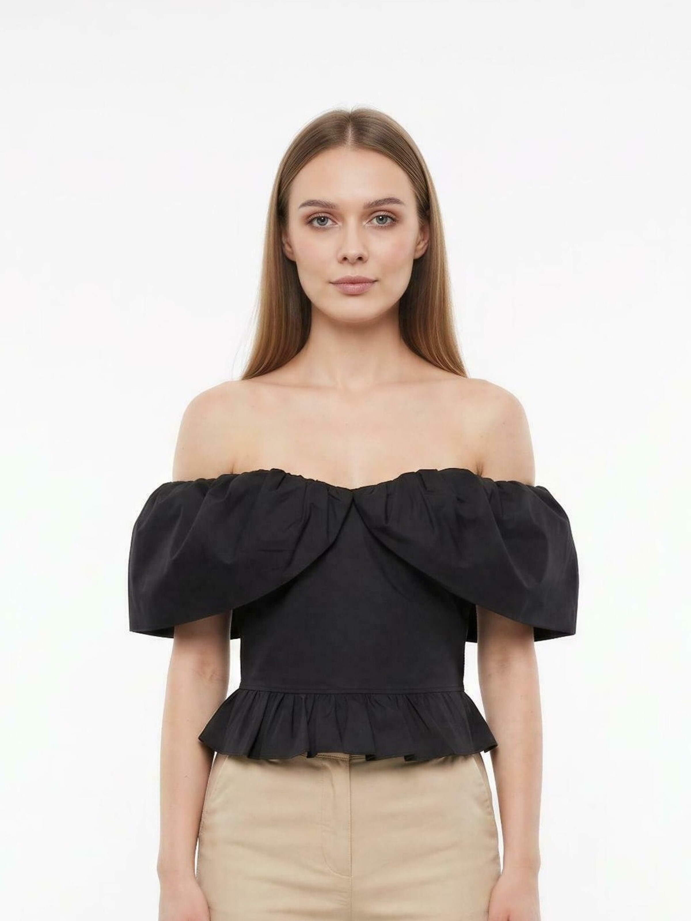 ITS MAY Shirt ' Serena ' in Black: front