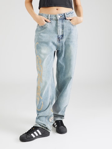 Loosefit Jean 'KILL SLOWLY' Ed Hardy en bleu : devant