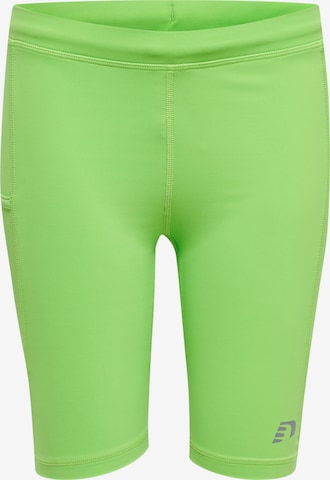 Coupe slim Pantalon de sport Newline en vert : devant