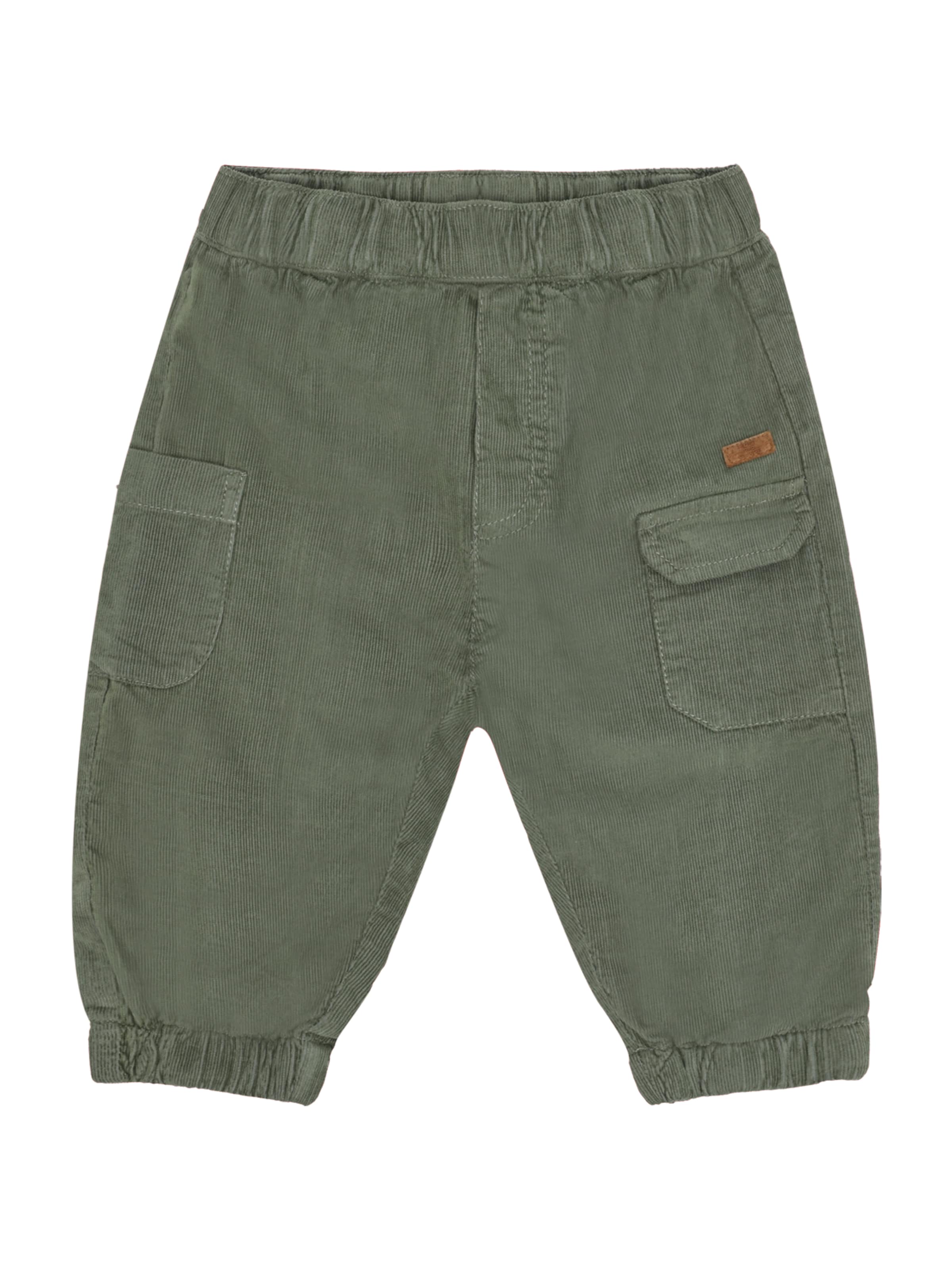 Hust & Claire Normální Kalhoty 'Tue Corduroy' – zelená: přední strana