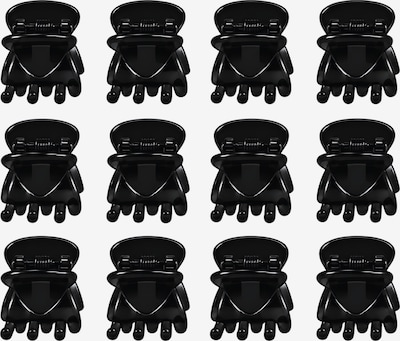 soho Hair accesoires Hårsmykke 'Lucca Mini Hair Clips - Black' i 2.5 cm x 2.5 cm i sort, Produktvisning