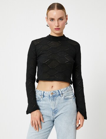 Koton Shirt in Zwart: voorkant