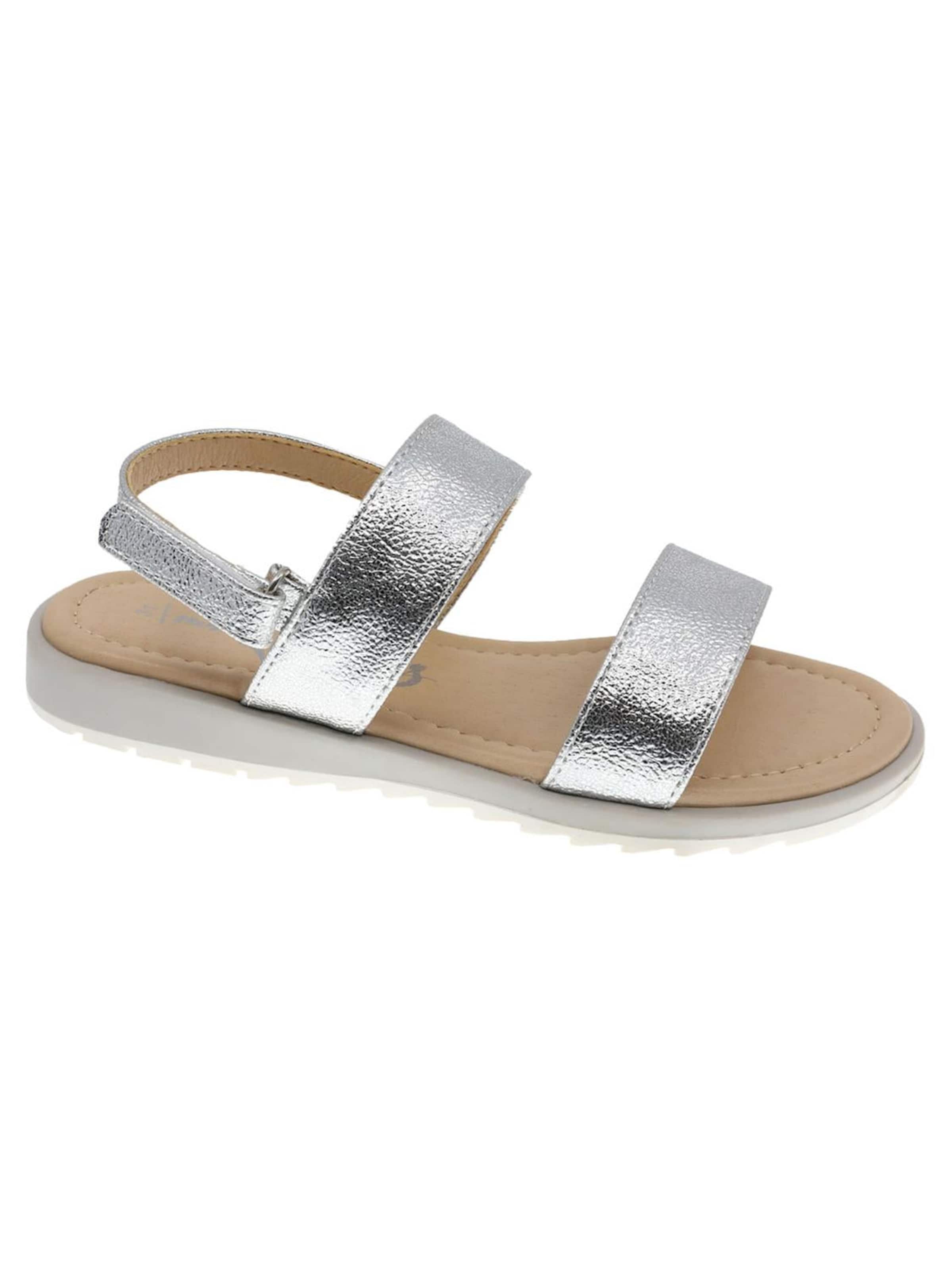 Beppi Sandalen 'Casual Sandal' in Zilver: voorkant