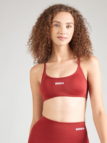 Bustier Soutien-gorge de sport 'POWER 890' NEBBIA en rouge : devant