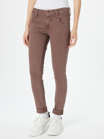 Mavi Skinny Jeans 'Adriana' in Brown: front