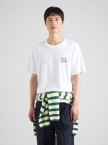 JACK & JONES Футболка 'JJLEGEND' в Белый