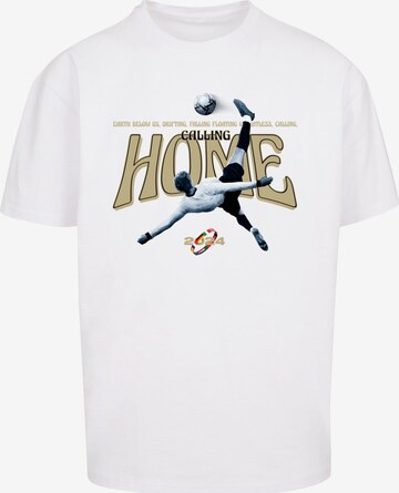 T-Shirt 'Calling Home' MT Upscale en blanc : devant