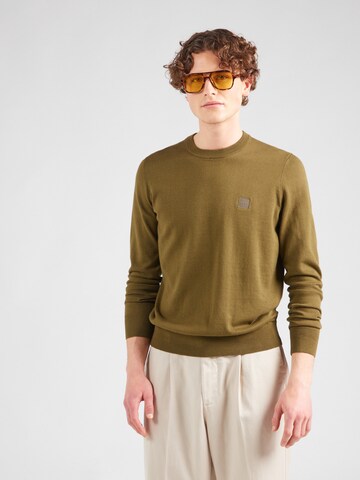 BOSS - Jersey 'Kanovano_S' en verde: frente