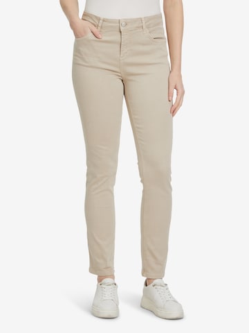 Cartoon Slim fit Jeans in Beige: front