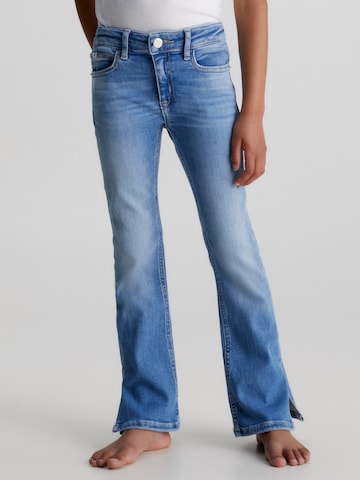 Calvin Klein Jeans Flared Jeans in Blue: front
