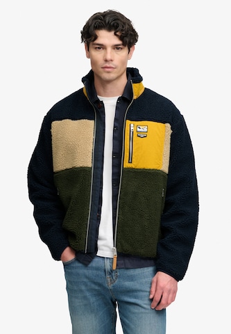 Superdry & Co Fleecejacke in Blau: Vorderseite