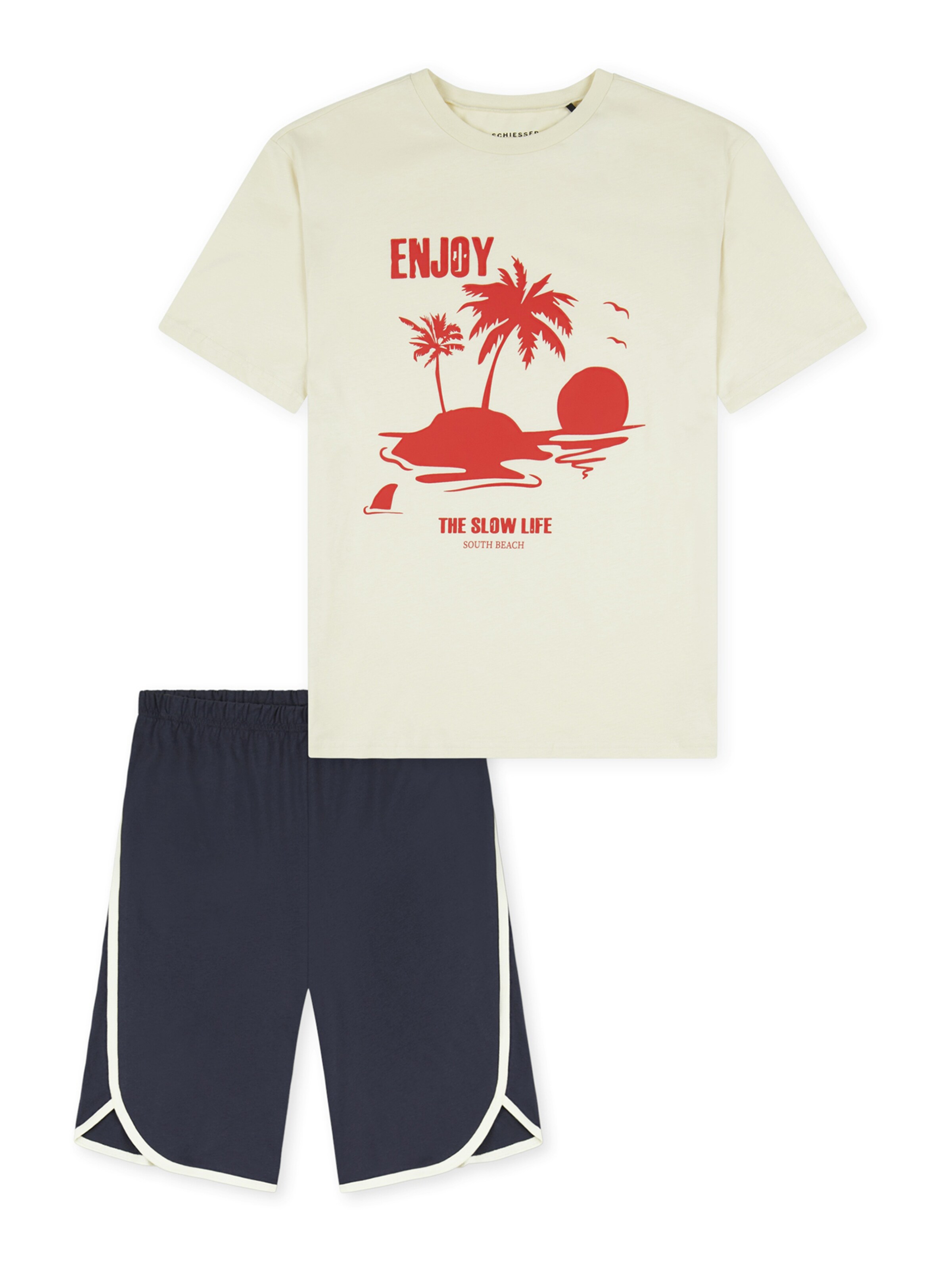 Pyjama SCHIESSER en beige : devant