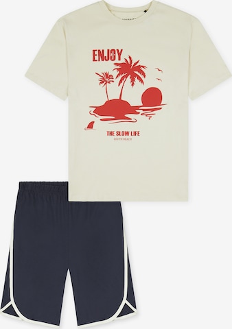 Pyjama SCHIESSER en beige : devant