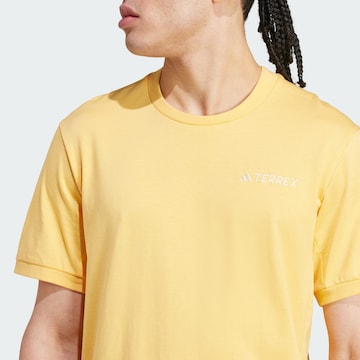 ADIDAS TERREX Performance Shirt 'Xploric' in Yellow