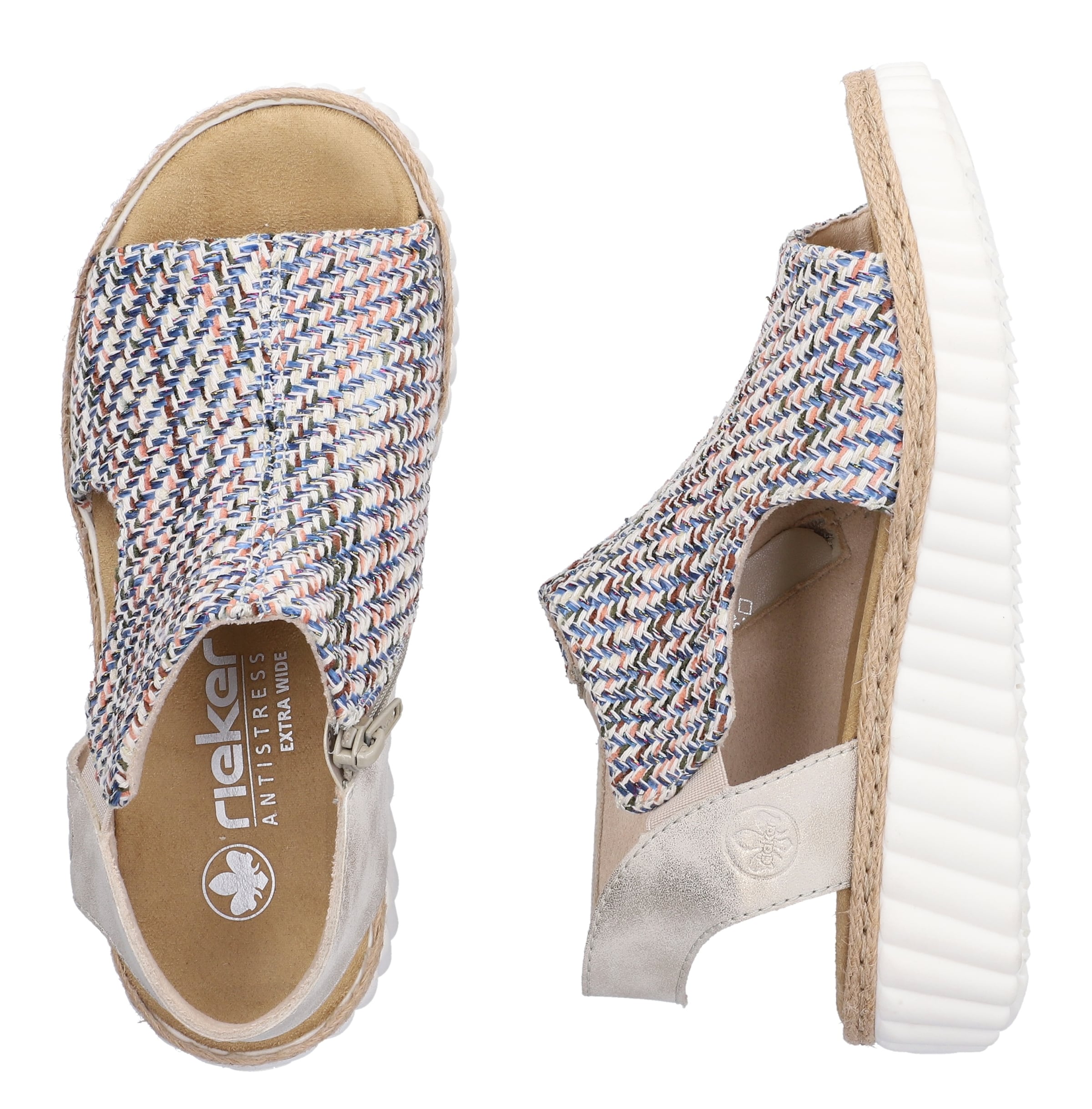 Sandales Rieker en bleu
