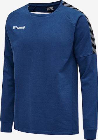 Hummel Sportsweatshirt in Blauw: voorkant