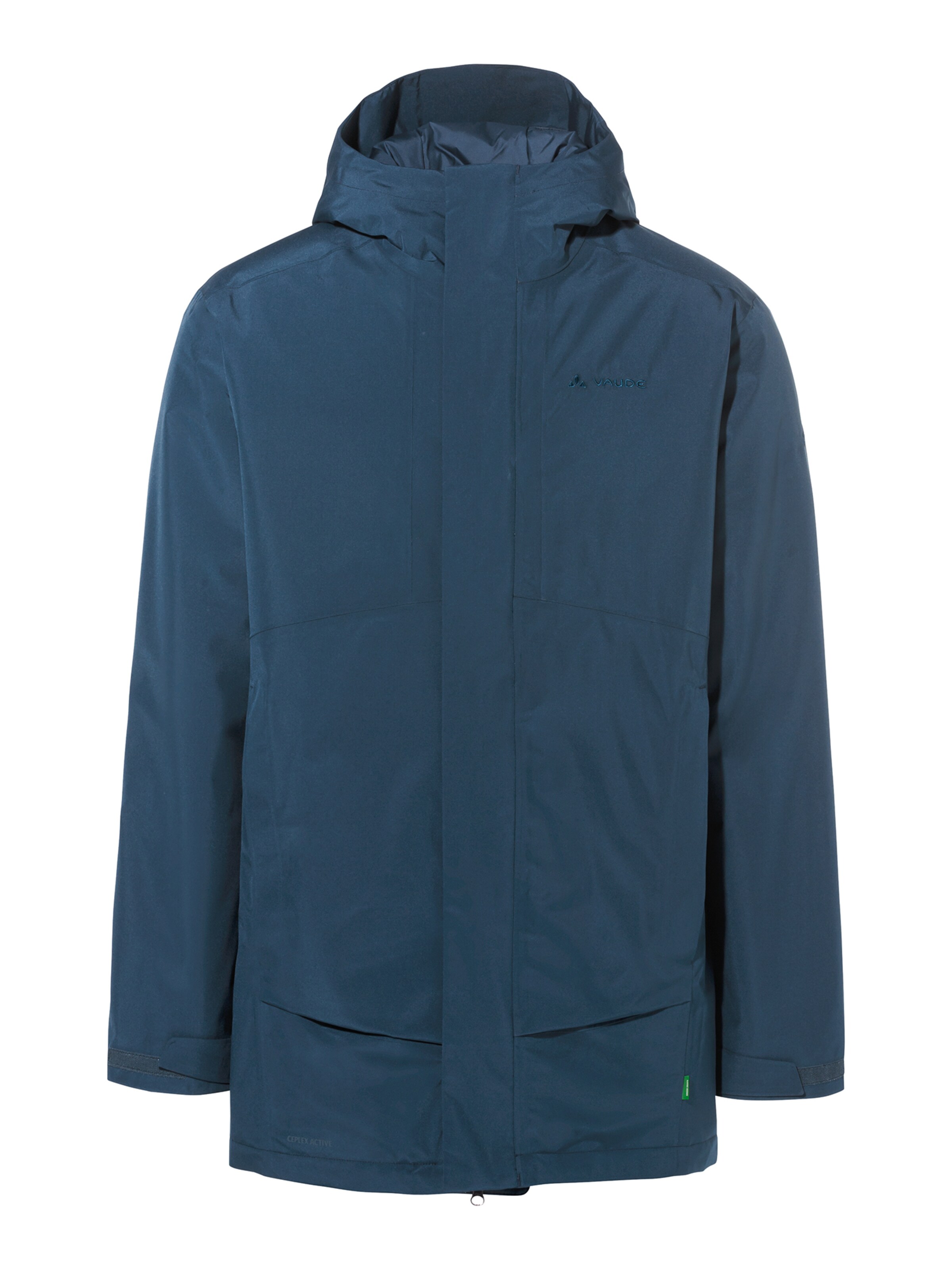 VAUDE Between-Seasons Parka 'Rosemoor Padded' in Blue: front