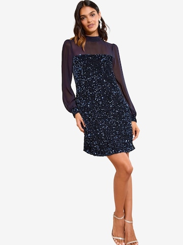 Robe de cocktail Friends Like These en bleu : devant