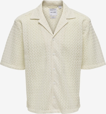 Fit confort Chemise 'ONSNovak' Only & Sons en blanc : devant