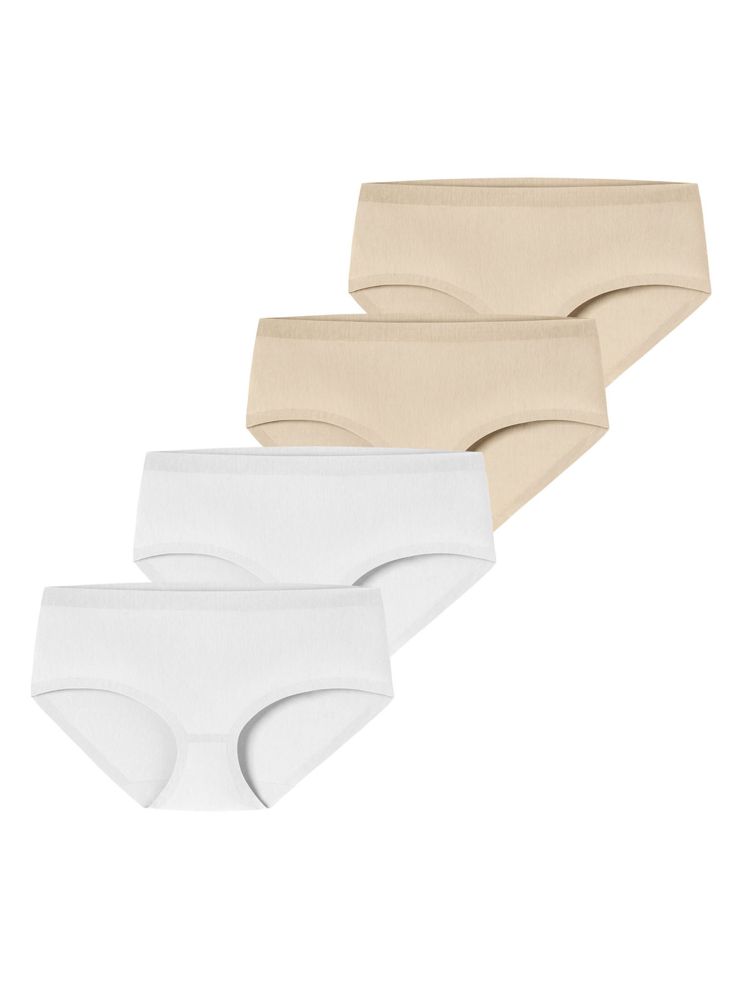SCHIESSER Boyshorts ' Invisible Cotton ' in Sand / White, Item view