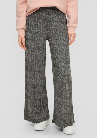 Wide Leg Pantalon QS en gris : devant