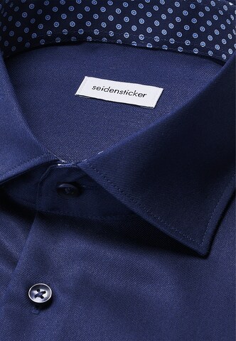 Coupe regular Chemise business SEIDENSTICKER en bleu