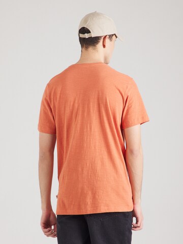 KnowledgeCotton Apparel - Camiseta 'Narrow' en naranja