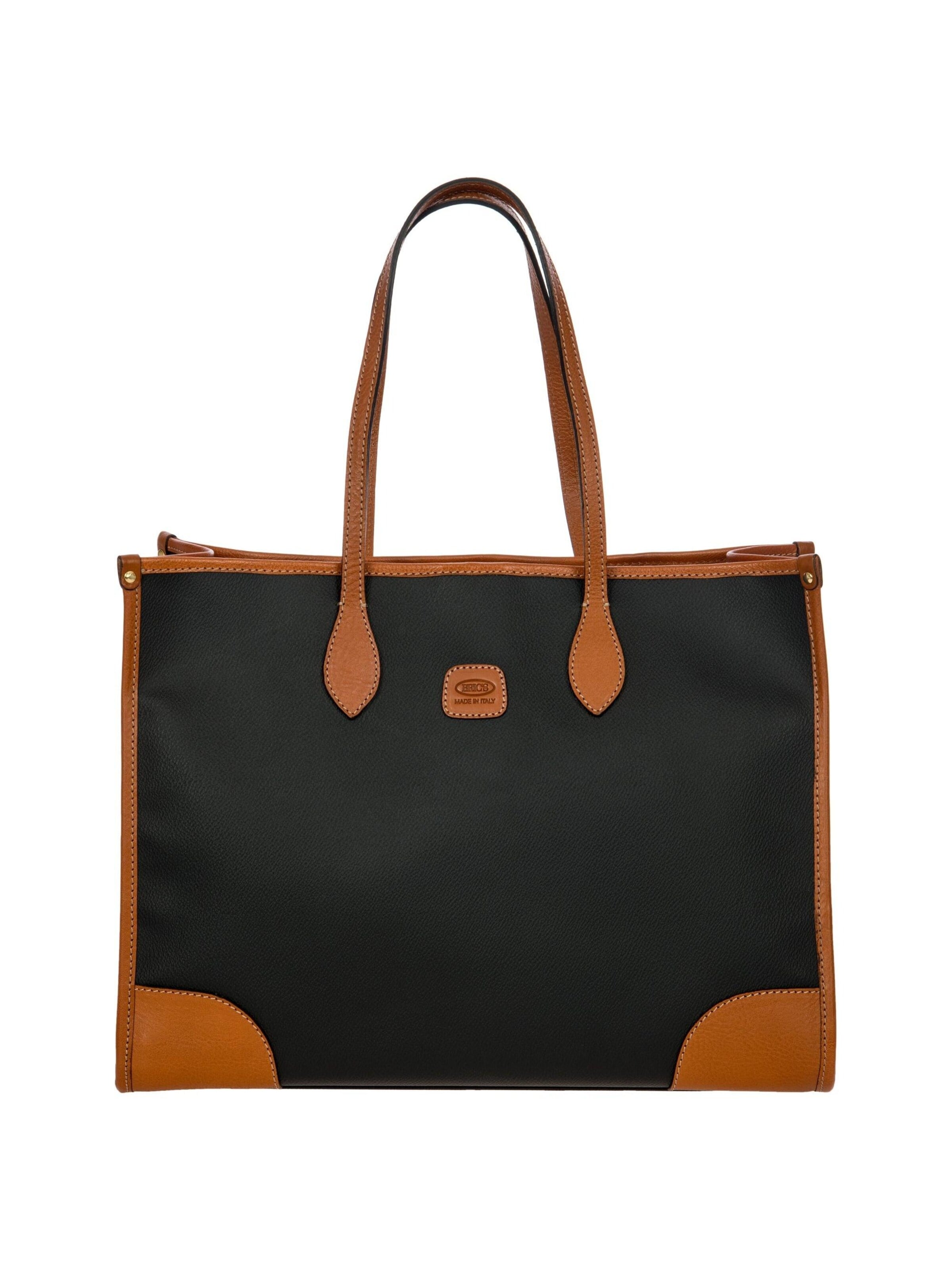 Bric's Shopper 'Firenze'‌‌‌‌‌‌‌‌‌ in Schwarz: Vorderseite