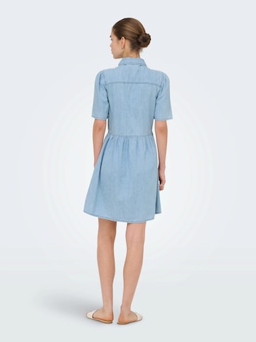 ONLY Shirt dress 'ONLEVELINE' in Blue
