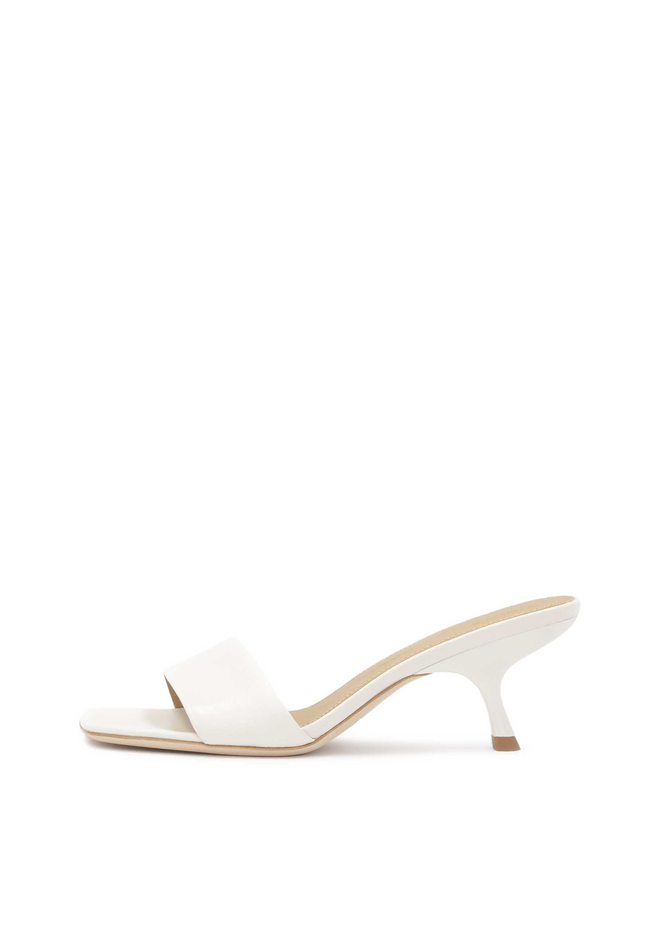 Mule Kazar Studio en blanc : devant