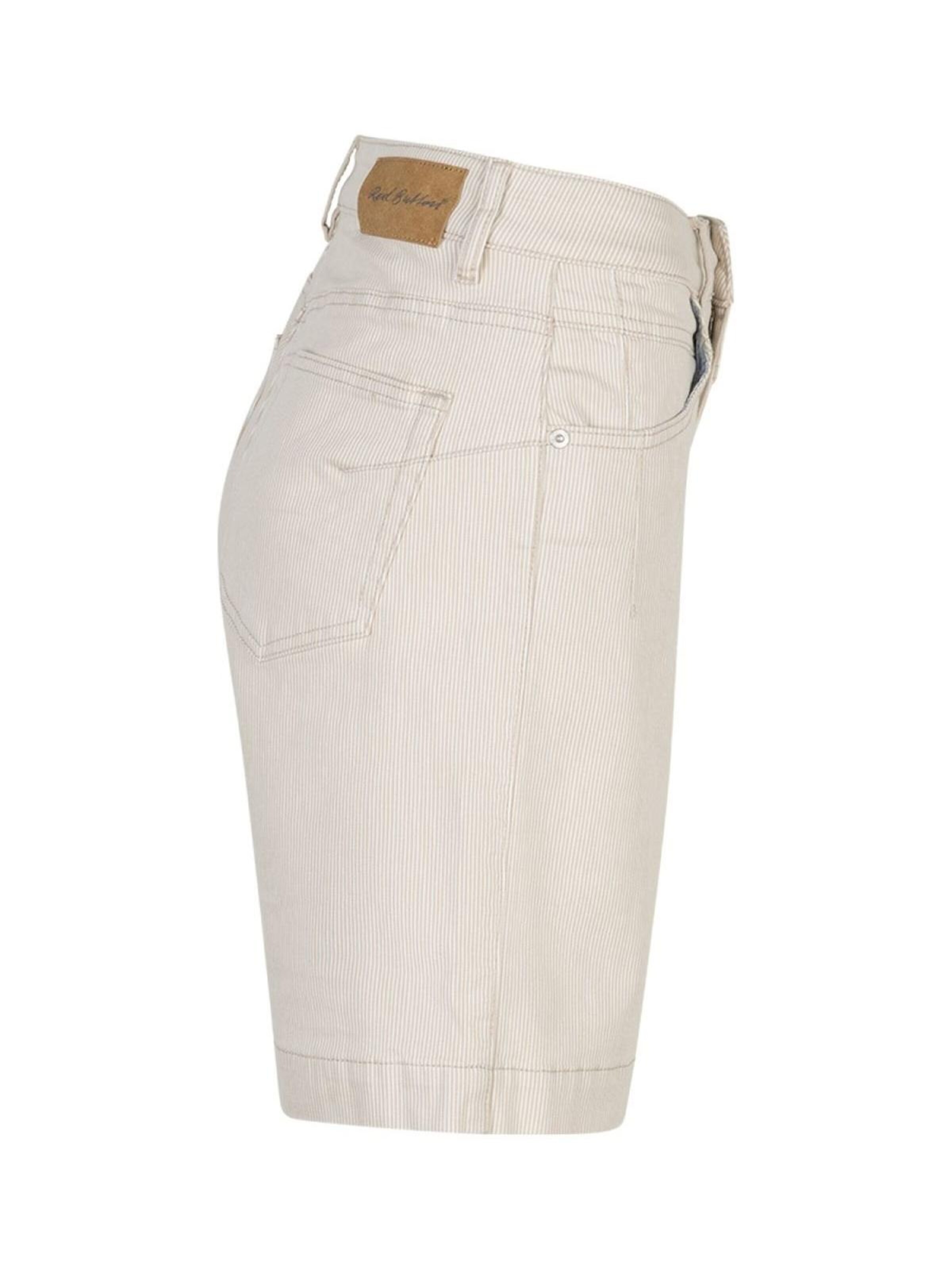 Red Button Regular Broek 'Red Button Kate short stripe' in Beige