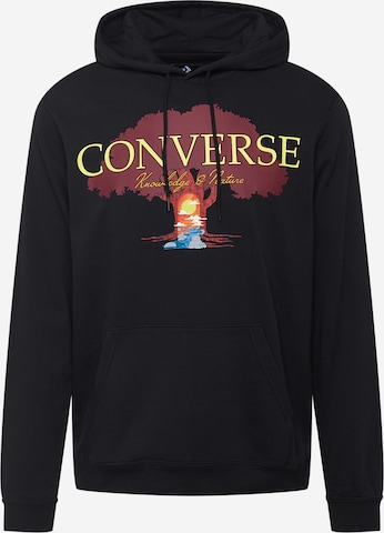 CONVERSE Sweatshirt in Zwart: voorkant