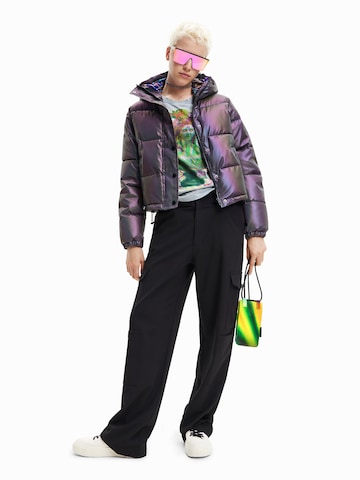 Desigual Between-season jacket 'Reel' in Purple