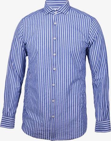 Black Label Shirt Regular fit Button Up Shirt in Blue: front