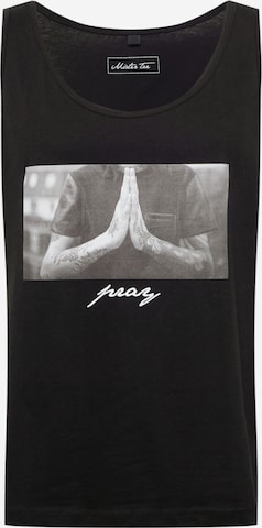 Mister Tee - Camiseta 'Pray' en negro: frente