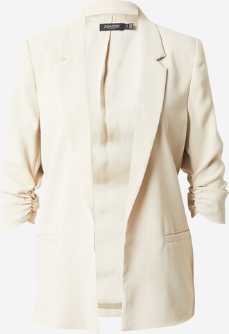 SOAKED IN LUXURY - Blazer 'Shirley' en beige: frente