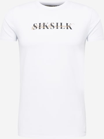 SikSilk Shirt in White: front