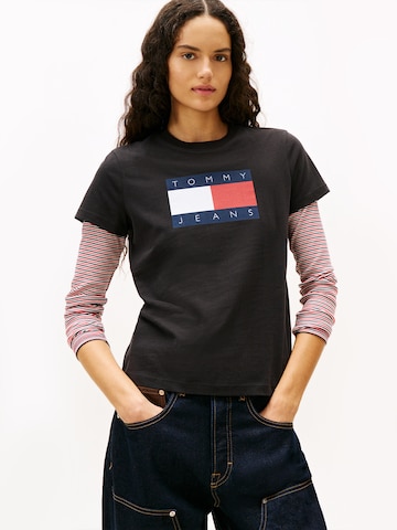 Tommy Jeans Μπλουζάκι σε μαύρο: μπροστά