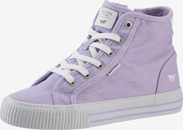 MUSTANG High-Top Sneakers in Purple: front