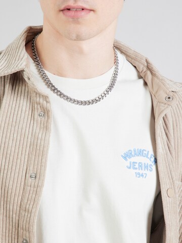 WRANGLER Shirt 'SMALL LOGO TEE' in White