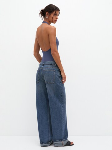 Pull&Bear Shirtbody in Blau
