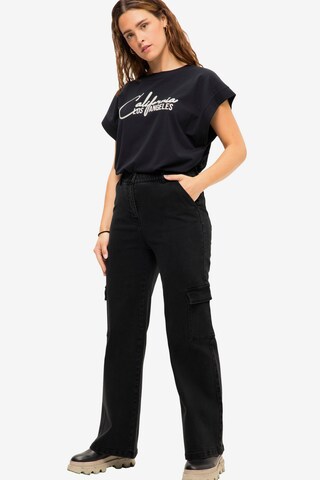 Studio Untold Regular Cargo Jeans in Black: front