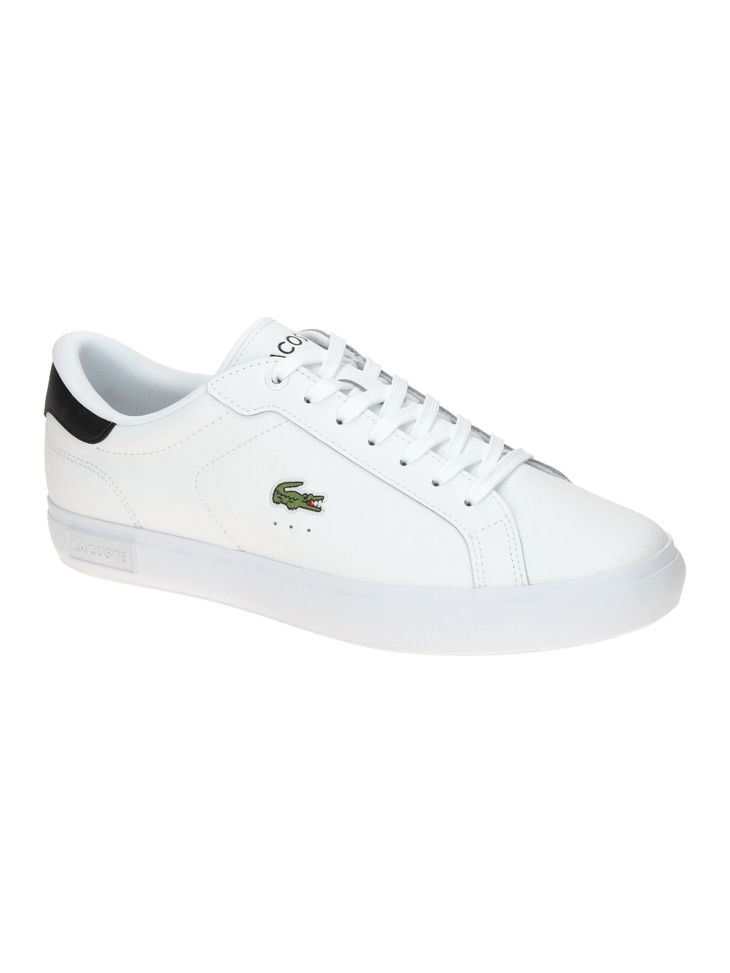 LACOSTE Schnürschuh 'Lacoste Powercourt Schuhe Sneakers weiß Herren Original 0081'‌‌‌‌‌‌‌‌‌ in Weiß: Vorderseite