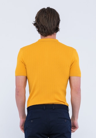 T-Shirt Giorgio di Mare en jaune