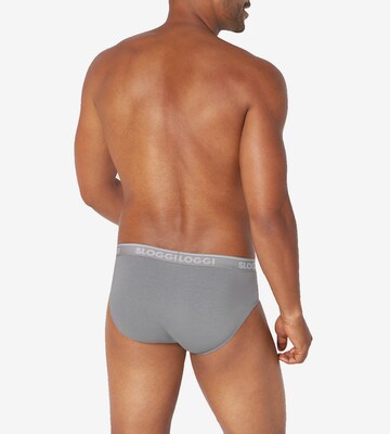 SLOGGI Regular Panty 'men GO ABC' in Grey